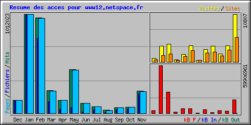 Resume des acces pour www12.netspace.fr